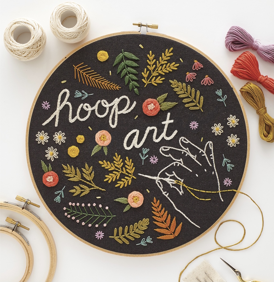 Что такое Hoop Art? Как необычно оформить вышивку.