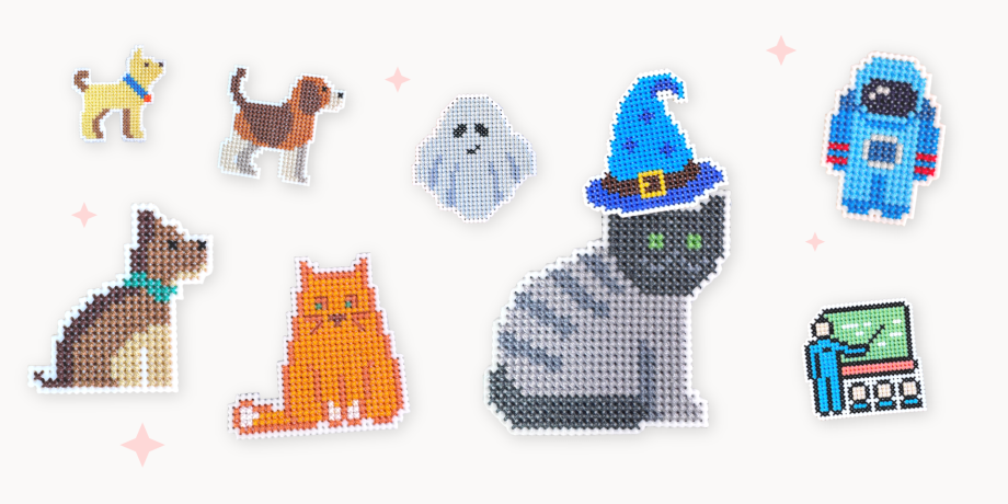 10+ маленьких схем и наборов для вышивки крестом для начинающих