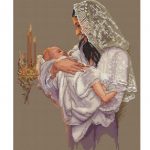 Мать и дитя - Авторская Схема Вышивки Крестом Купить Большая