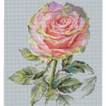 Роза Обаяние - Авторская Схема Вышивки Крестиком Купить Цветы