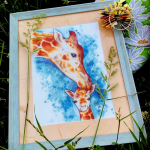 Жирафики - Вышивка Крестом Животные Схема Купить Набор