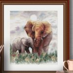 Слоны - Вышивка Крестом Животные Африка Сафари Купить Схема