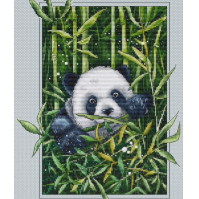 Панда - Авторская Схема Вышивки Крестом Купить Животные Saga